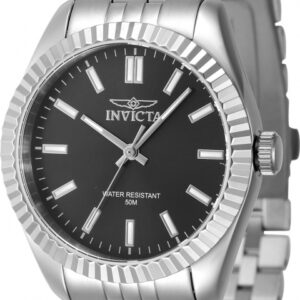invicta specialty quartz black dial ladies watch 47494