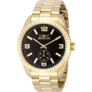invicta specialty quartz black dial men's watch 49389