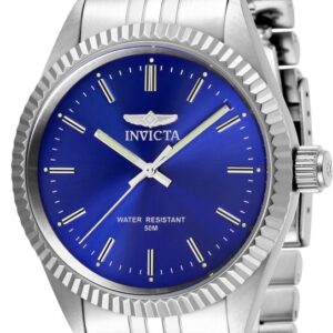invicta specialty quartz blue dial men's watch 29375