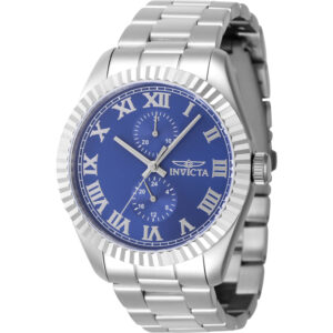 invicta specialty quartz blue dial men's watch 47423