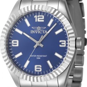 invicta specialty quartz blue dial men's watch 47451