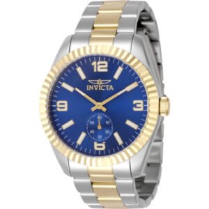 invicta specialty quartz blue dial men's watch 49387