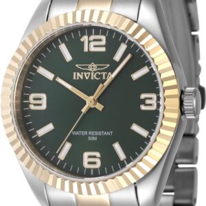 invicta specialty quartz green dial ladies watch 47470