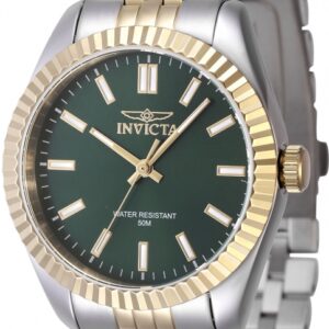invicta specialty quartz green dial ladies watch 47501