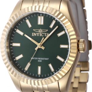 invicta specialty quartz green dial ladies watch 47505