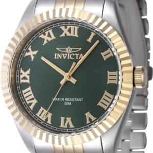 invicta specialty quartz green dial men's watch 47403