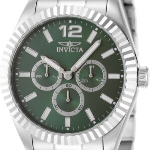 invicta specialty quartz green dial men's watch 49514