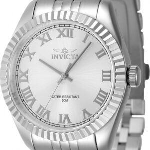 invicta specialty quartz silver dial ladies watch 47409