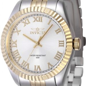 invicta specialty quartz silver dial ladies watch 47414
