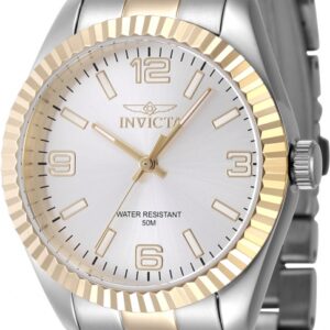 invicta specialty quartz silver dial ladies watch 47469