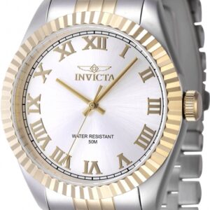 invicta specialty quartz silver dial men's watch 47402
