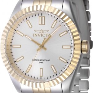 invicta specialty quartz silver dial men's watch 47484