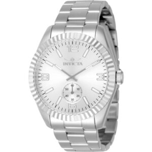 invicta specialty quartz silver dial men's watch 49356