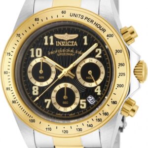 invicta speedway chronograph black dial men's watch 17027