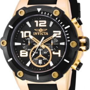 invicta speedway chronograph black dial men's watch 17200
