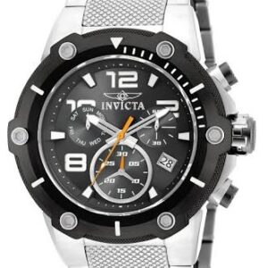 invicta speedway chronograph black dial men's watch 19528