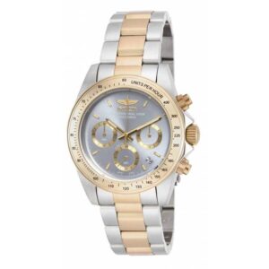 invicta speedway chronograph gmt quartz grey dial men's watch ile9212a