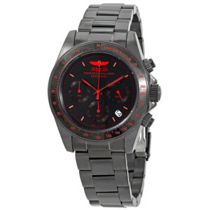invicta speedway chronograph quartz black dial men's watch 27771