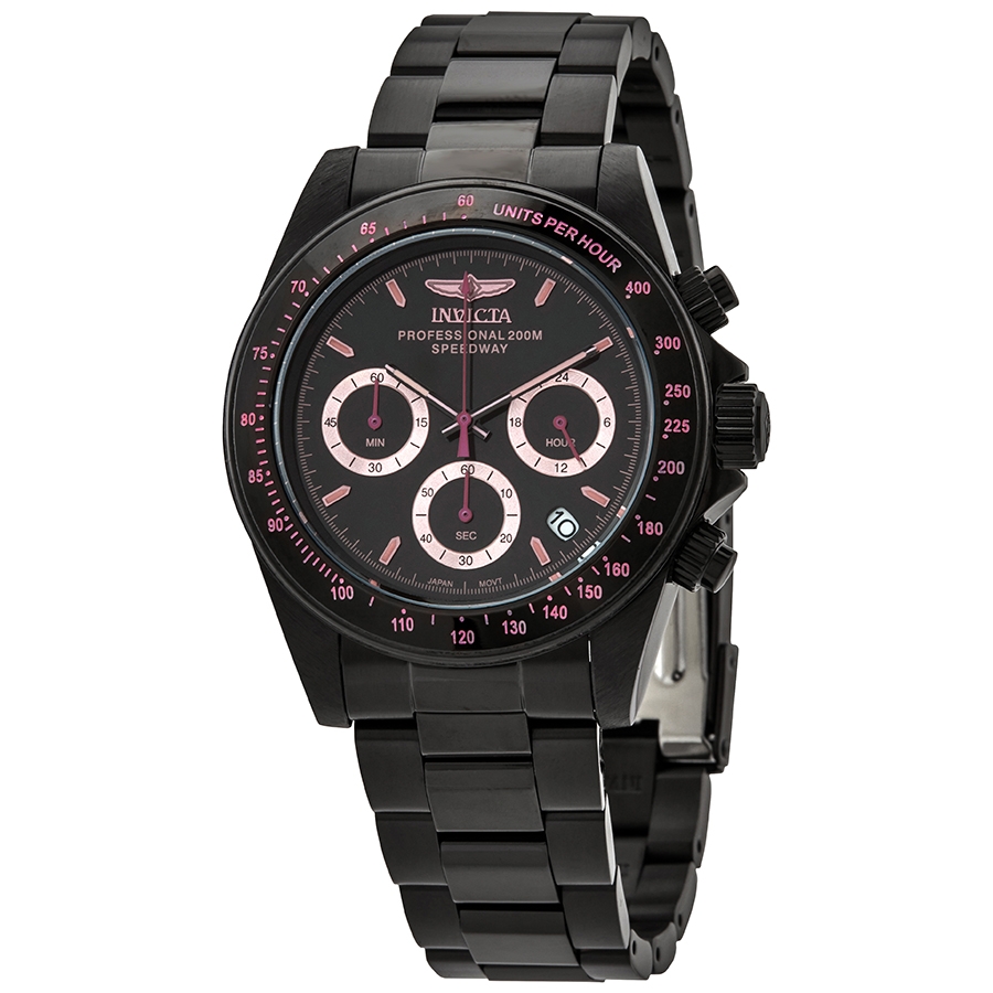 invicta speedway chronograph quartz black dial men's watch 27773 invicta speedway chronograph quartz black dial men's watch 27773