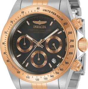 invicta speedway chronograph quartz black dial men's watch 30992