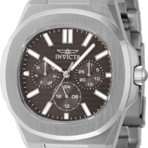 invicta speedway quartz brown dial men's watch 48327