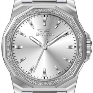 invicta speedway quartz crystal silver dial men's watch 49104