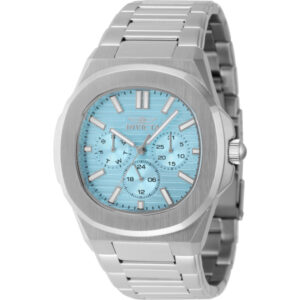 invicta speedway quartz light blue dial men's watch 48328