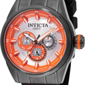 invicta speedway quartz silver dial men's watch 49054