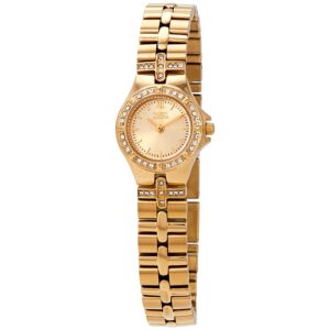 invicta wildflower gold dial ladies watch 0134