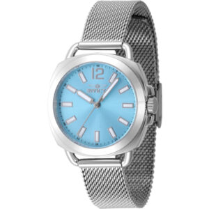 invicta wildflower quartz light blue dial ladies watch 47323