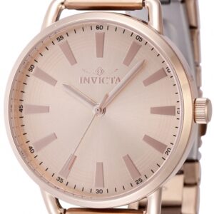 invicta wildflower quartz rose gold dial ladies watch 48330