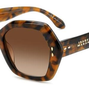 isabel marant brown shaded geometric ladies sunglasses im 0107/g/s 0wr9/ha 53