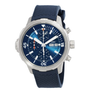iwc aquatimer deep two chronograph 44 automatic blue dial men's watch iw376806