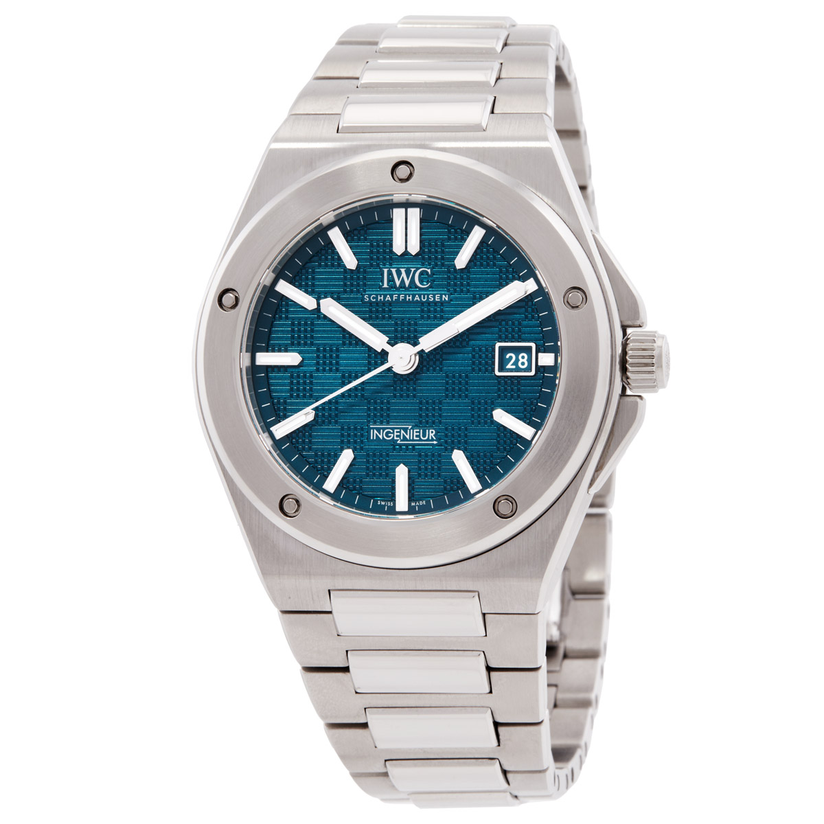 iwc ingenieur automatic 40 aqua dial men's watch iw328903 iwc ingenieur automatic 40 aqua dial men's watch iw328903