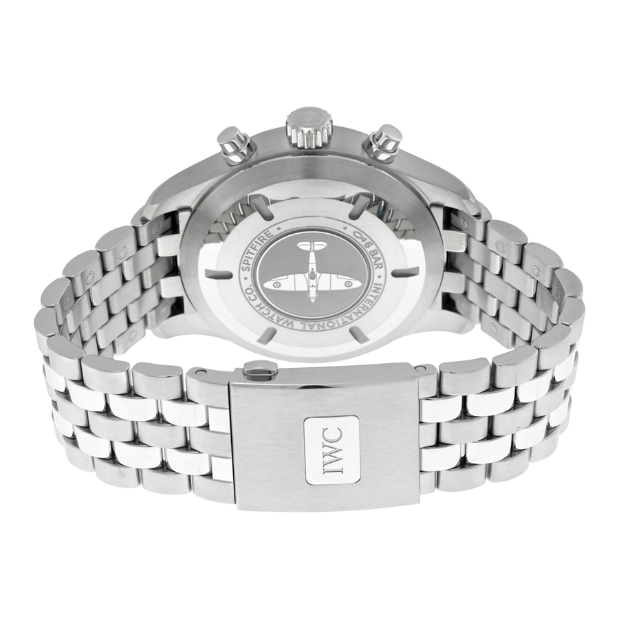 iwc pilot spitfire automatic chronograph grey dial men's watch iw377719 iwc pilot spitfire automatic chronograph grey dial men's watch iw377719