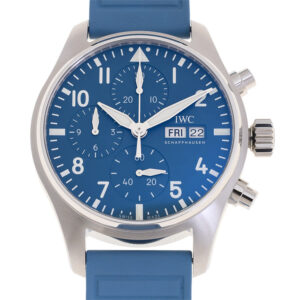 iwc pilots chronograph automatic blue dial men's watch iw388117