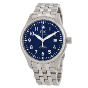 iwc pilots mark xx automatic blue dial men's watch iw328204