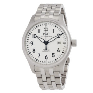 iwc pilots mark xx automatic white dial men's watch iw328208