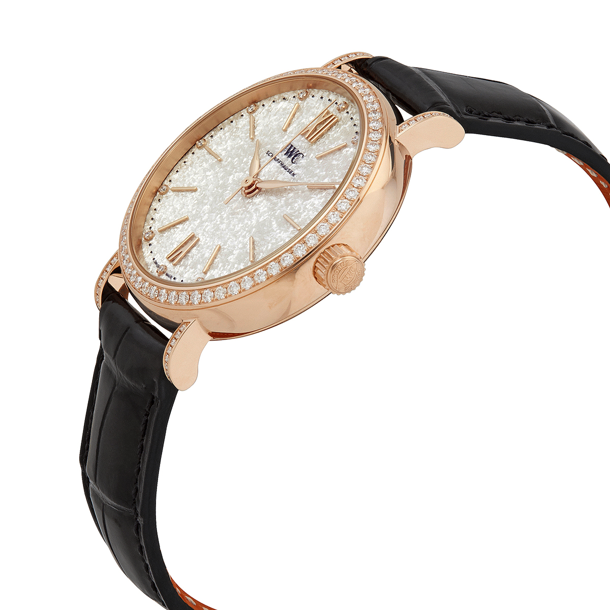 iwc portofino automatic 18kt rose gold diamond ladies watch iw357406 iwc portofino automatic 18kt rose gold diamond ladies watch iw357406