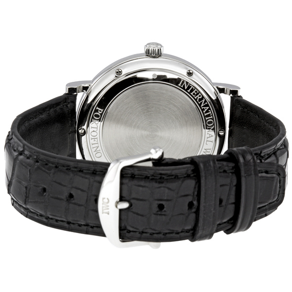 iwc portofino automatic black dial black leather men's watch 3565 02 iwc portofino automatic black dial black leather men's watch 3565 02