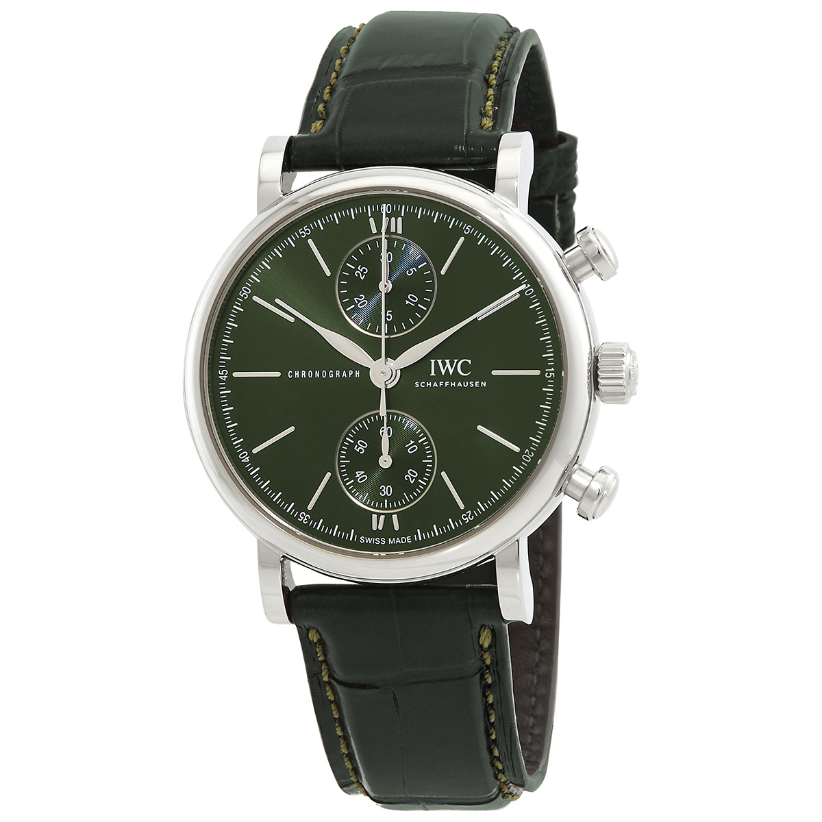 iwc portofino chronograph 39 automatic green dial men's watch iw391405 iwc portofino chronograph 39 automatic green dial men's watch iw391405