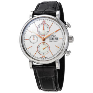 iwc portofino chronograph automatic silver dial men's watch iw391031