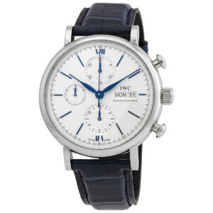 iwc portofino chronograph automatic white dial men's watch iw391037