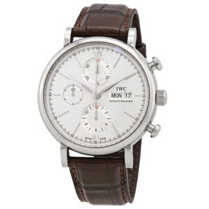iwc portofino chronograph edition 150 years automatic white dial men's watch iw391027