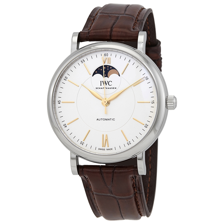 iwc portofino moon phase automatic silver dial men's watch iw459401 iwc portofino moon phase automatic silver dial men's watch iw459401