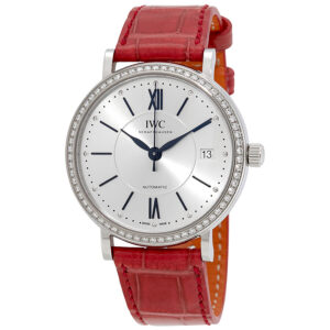 iwc portofino silver dial diamond automatic ladies watch 4581 09