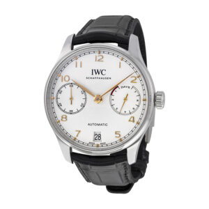 iwc portugieser automatic silver dial men's watch iw500704