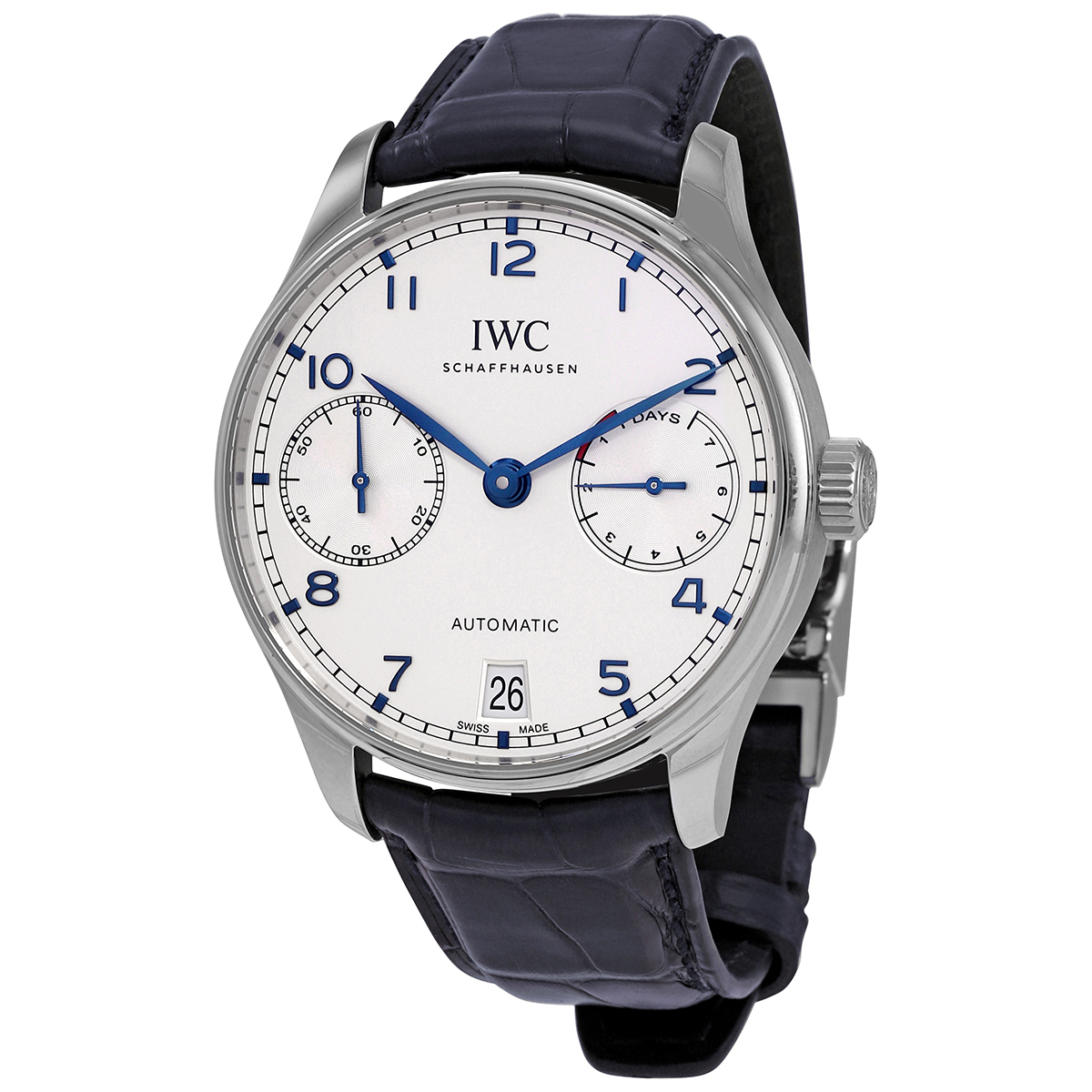iwc portugieser automatic silver dial men's watch iw500705 iwc portugieser automatic silver dial men's watch iw500705