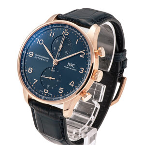iwc portugieser chronograph boutique automatic blue dial men's watch iw371614