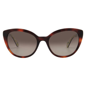 kate spade brown shaded cat eye ladies sunglasses amberlee/s 01nr/ha 55